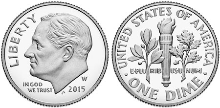 2015-W Silver Proof Roosevelt Dime
